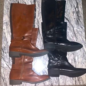 Black & Brown Calf boots